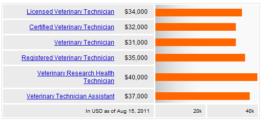 how much money does a vet tech make in texas